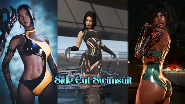 Side Cut Swimsuit(ArchiveXL)