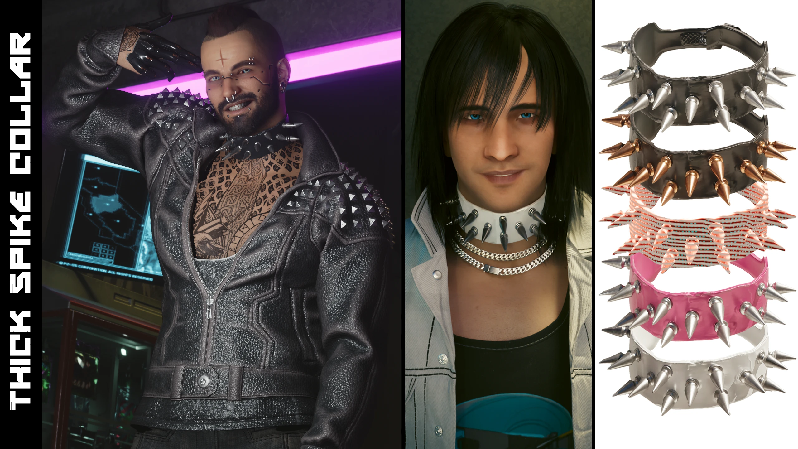 Thick Spike Collar - MascV - ArchiveXL