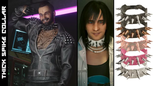 Thick Spike Collar - MascV - ArchiveXL