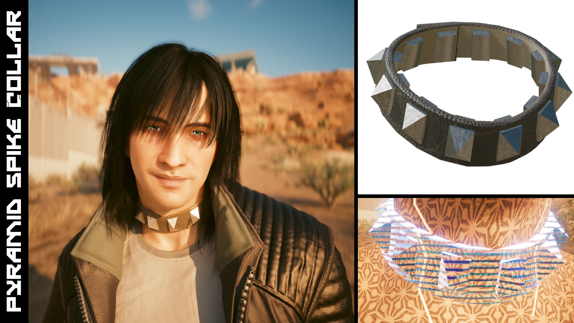 Pyramid Spike Collar - MascV - ArchvieXL