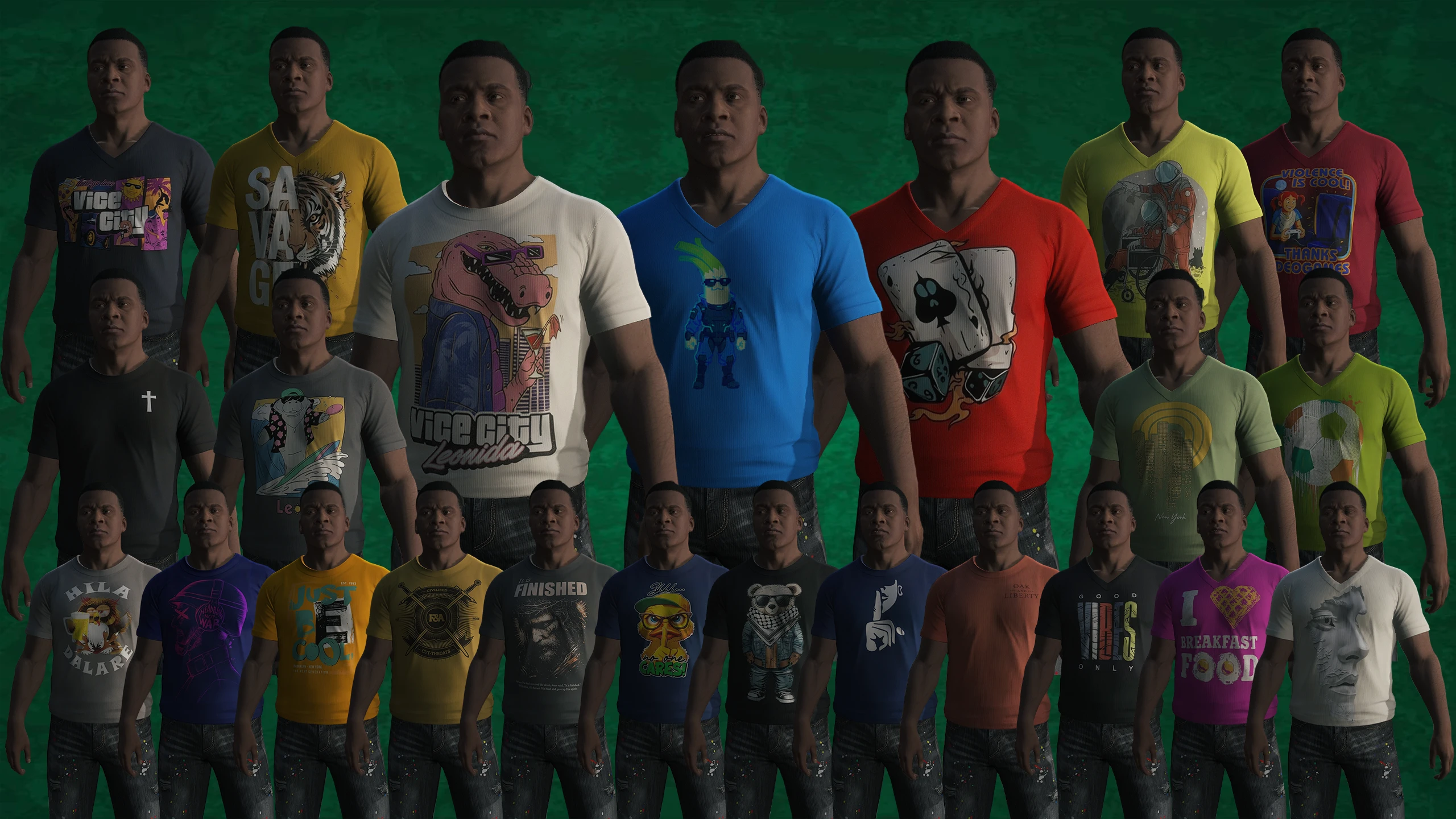 Franklin定制T恤包 GTA V 旧版