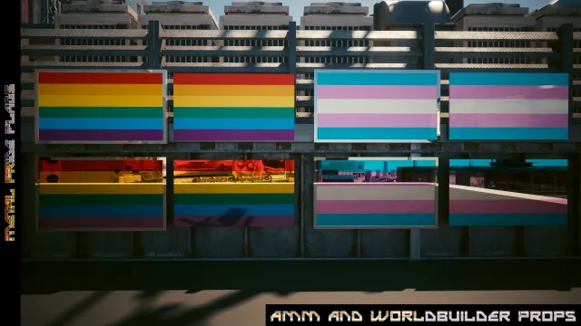 金属骄傲旗帜 - AMM 与世界建造者道具