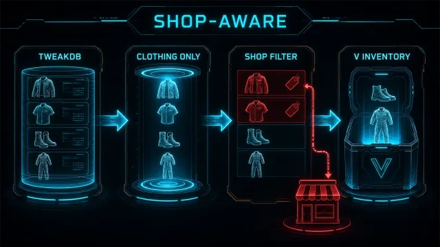 库存自动装载 - 商店感知模组服装