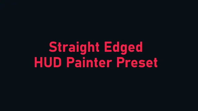 直刃 HUD 画家预设