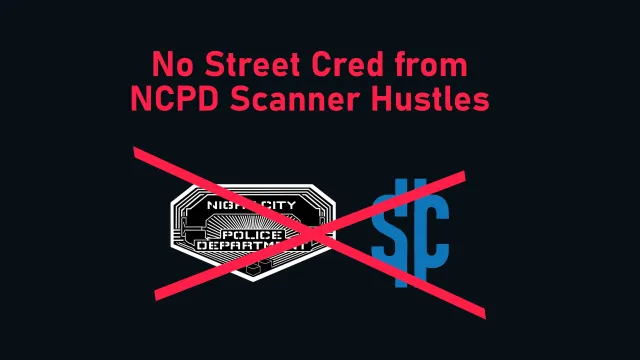 NCPD扫描器任务无法获得街头声望