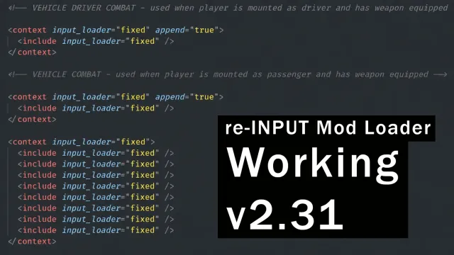 re INPUT Mod Loader - v2.31