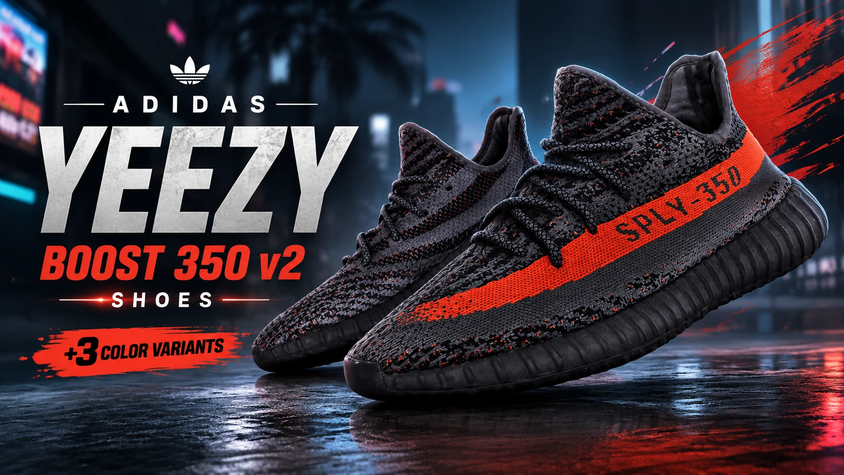 阿迪达斯Yeezy Boost 350 v2鞋 - 双V型