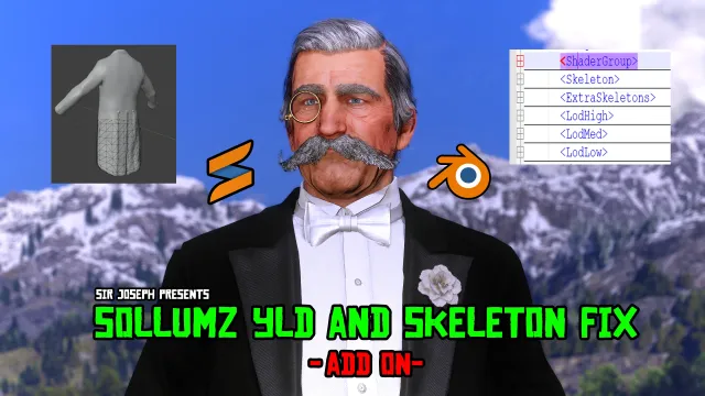约瑟夫爵士的Sollumz YLD与骨架修复 - 附加组件