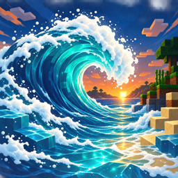 沿海波浪布料端口