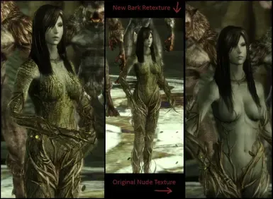 森林女士覆盖 - 树皮重贴图