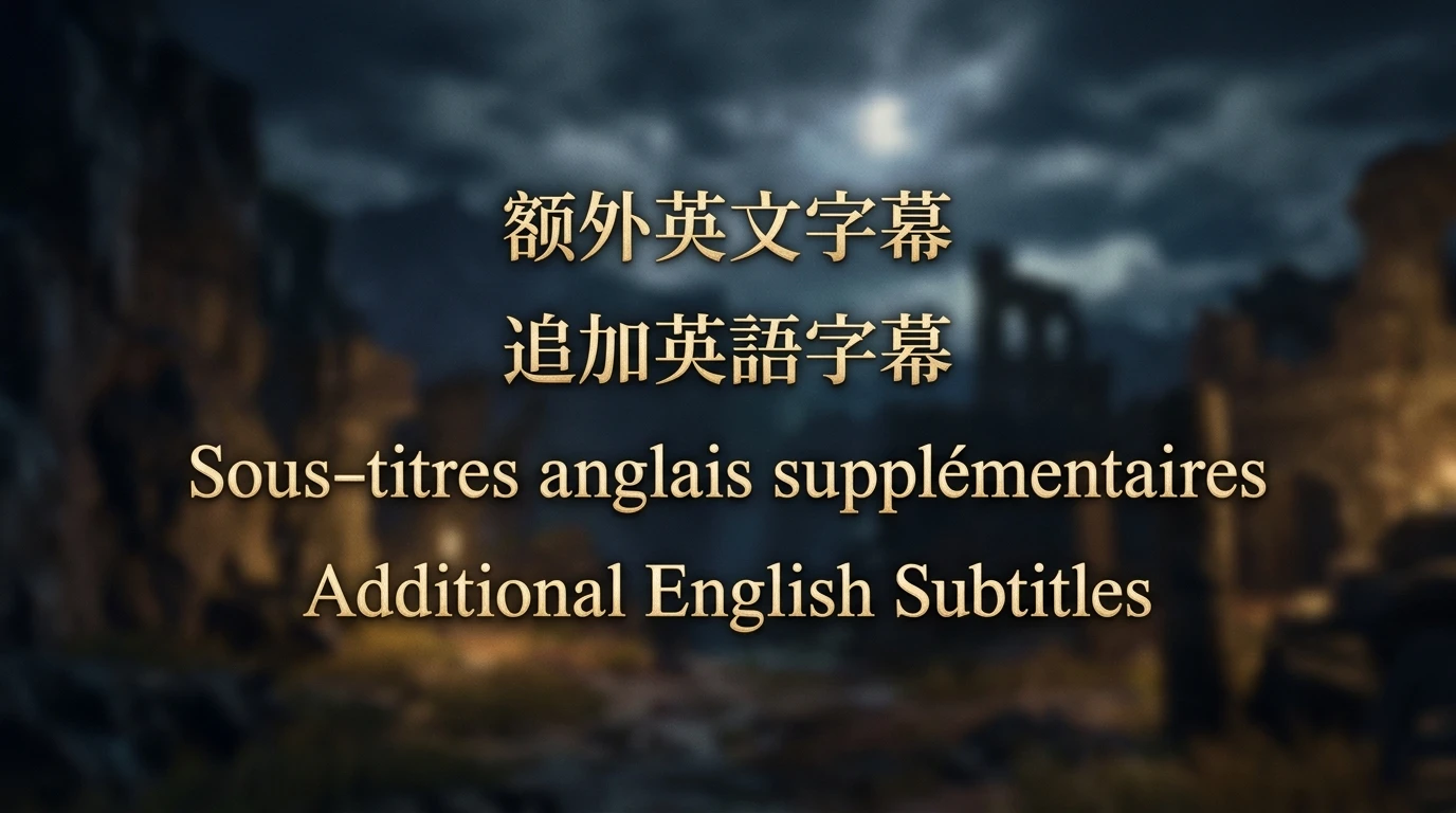 额外的英文字幕