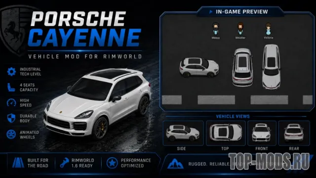 PORSHE CAYENNE TURBO S的Rimworld模组