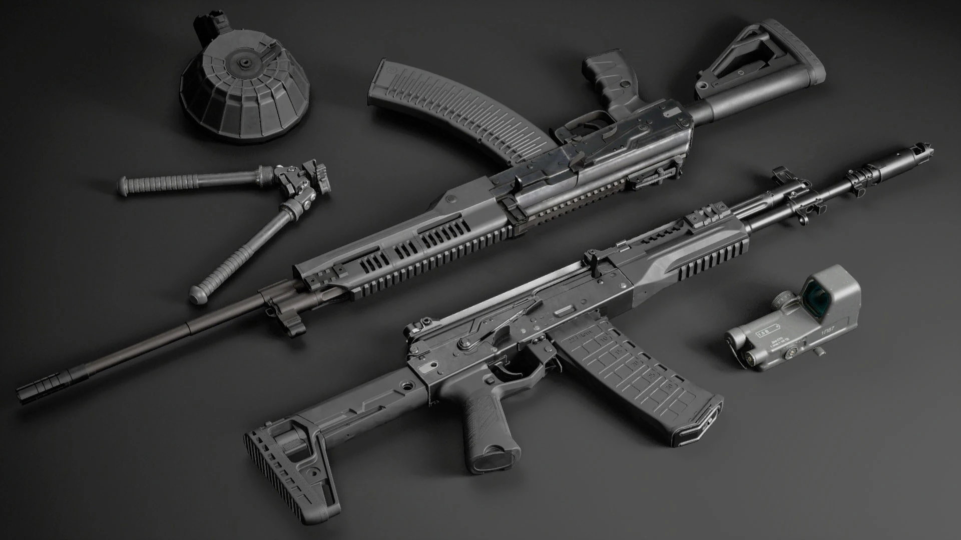 AK-12武器家族包(EAA)(沸点)(AK-12 AK-15 AK-19 RPK-16)