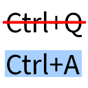 通用快捷键(Ctrl A修复)