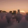 香草天空村庄