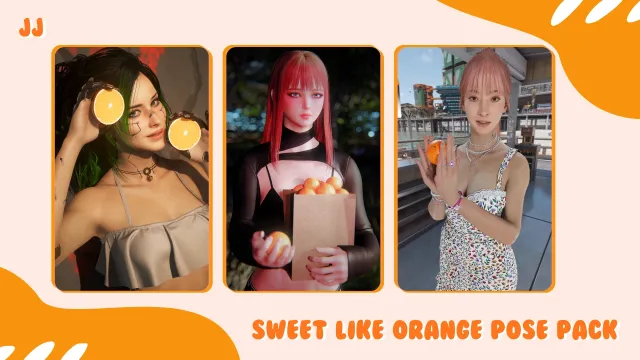 JJ ' Sweet Like Orange ' 姿势包