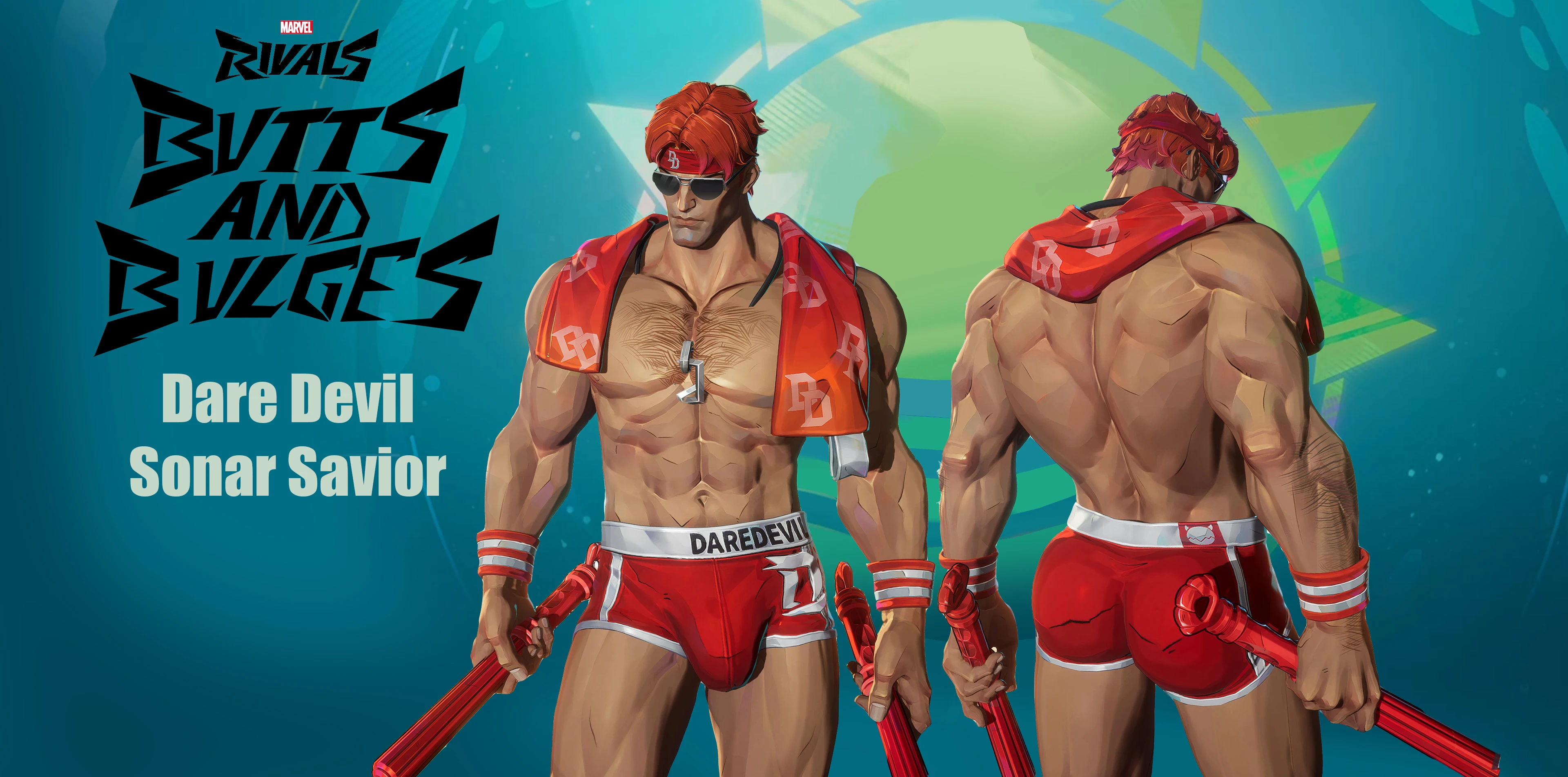 Butts and Bulges with physics - Daredevil Sonar Savior