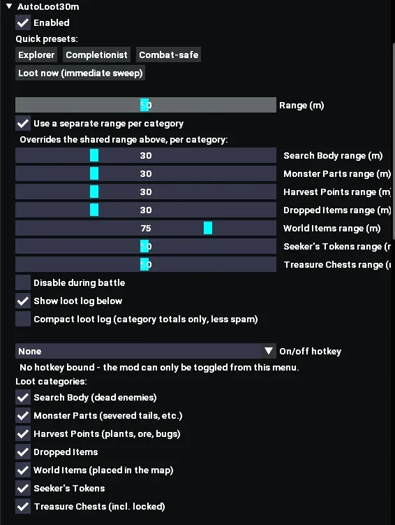 AutoLoot 30m