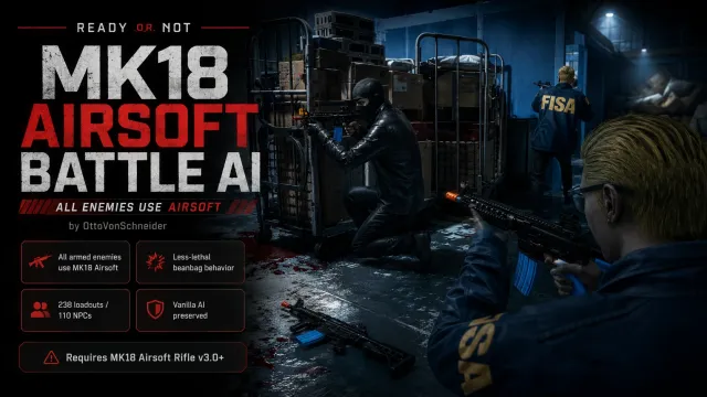 MK18 气枪对战AI - 所有敌人使用气枪