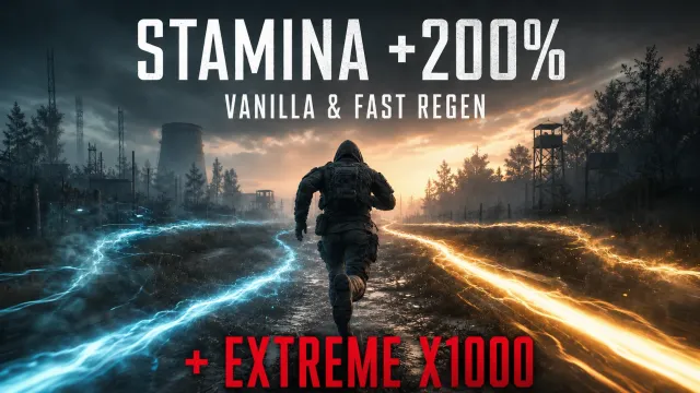 Stamina Plus 200 Percent - Vanilla Fast Regen and Extreme x1000