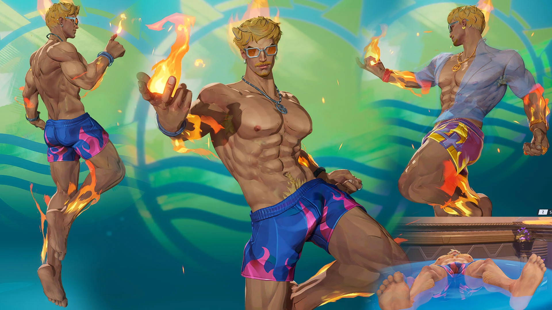 Human Torch Summer Hunk V2