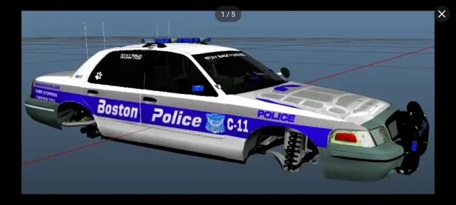 打包波士顿警用车辆