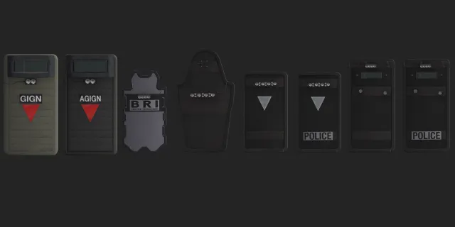 法国防弹盾牌收藏 - GIGN - RAID - BRI