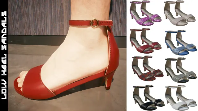 Low Heel Sandals - Both V - ArchiveXL