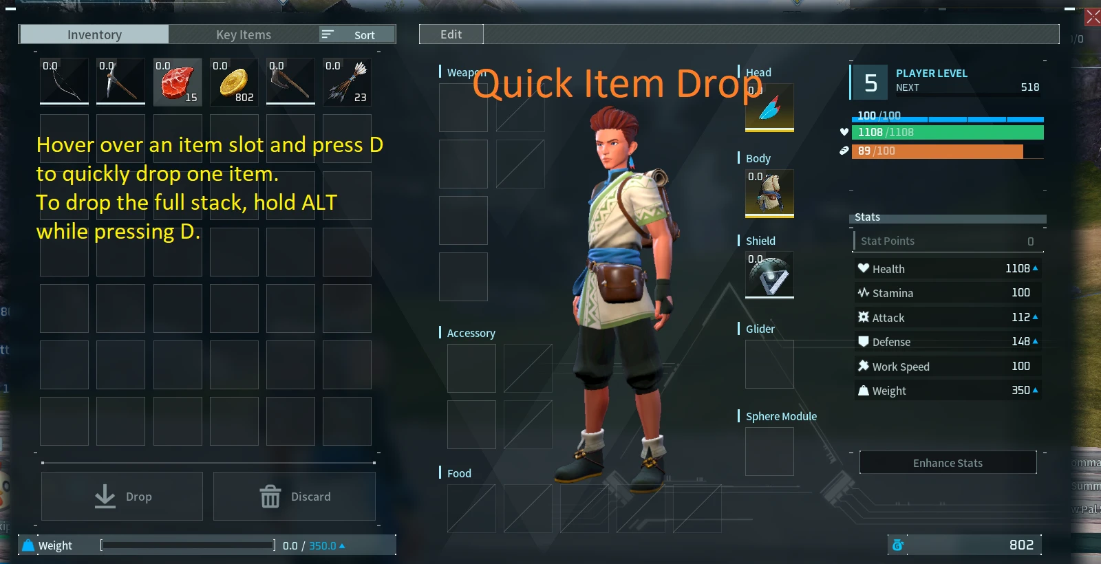 QuickDropItem