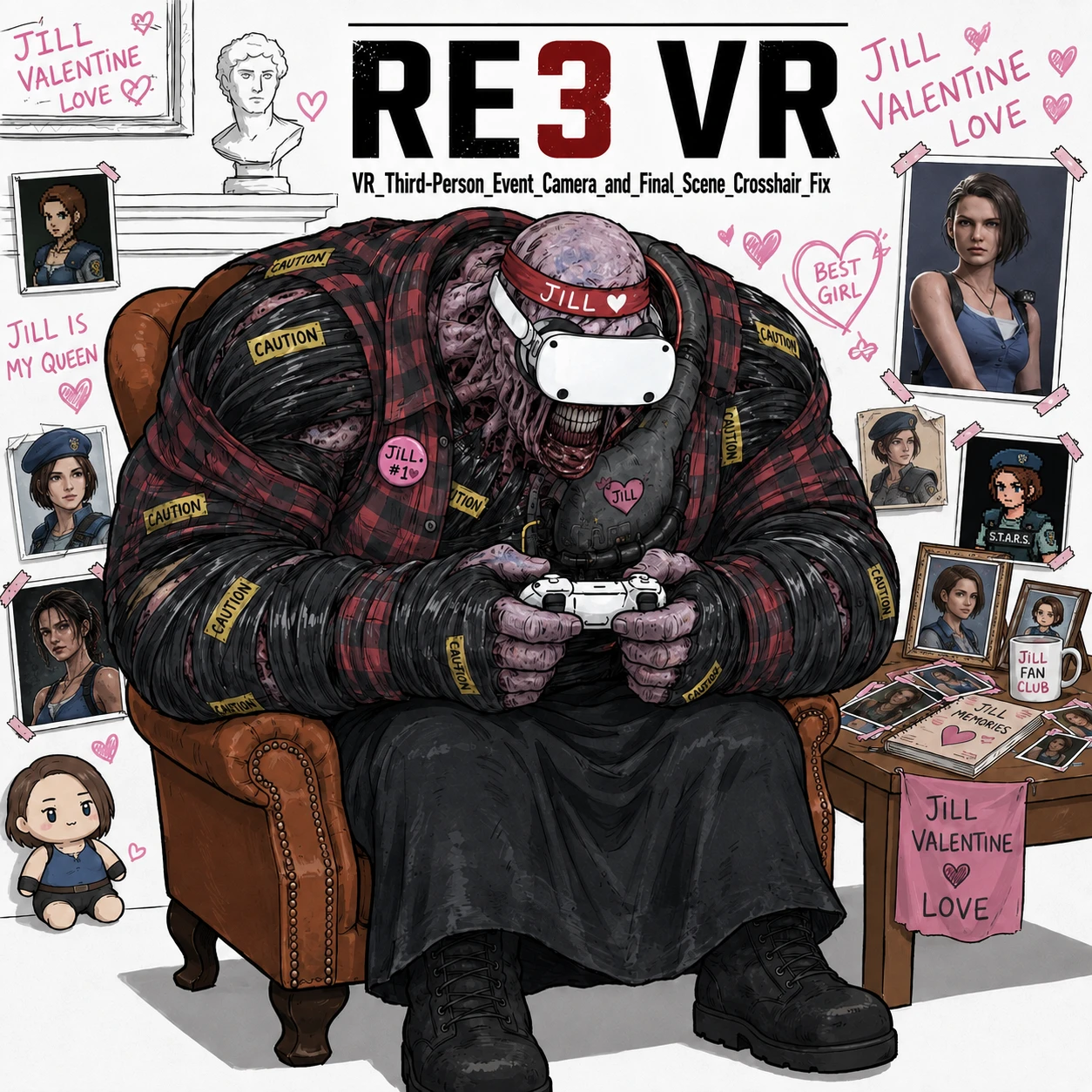 RE3 VR 第三人称事件摄像机与最终场景准星修复