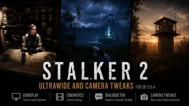 STALKER 2 超宽屏与镜头调整工具，适用于UE 5.5.4