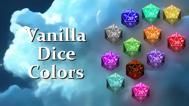 Vanilla Dice Colors