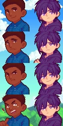 Darker Demetrius和Sebastian的季节性星露谷物语服装Nyapu风格重制版编辑