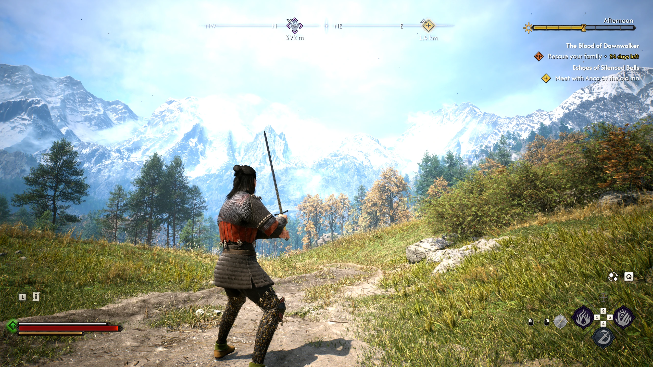 Invisible Sword on the back