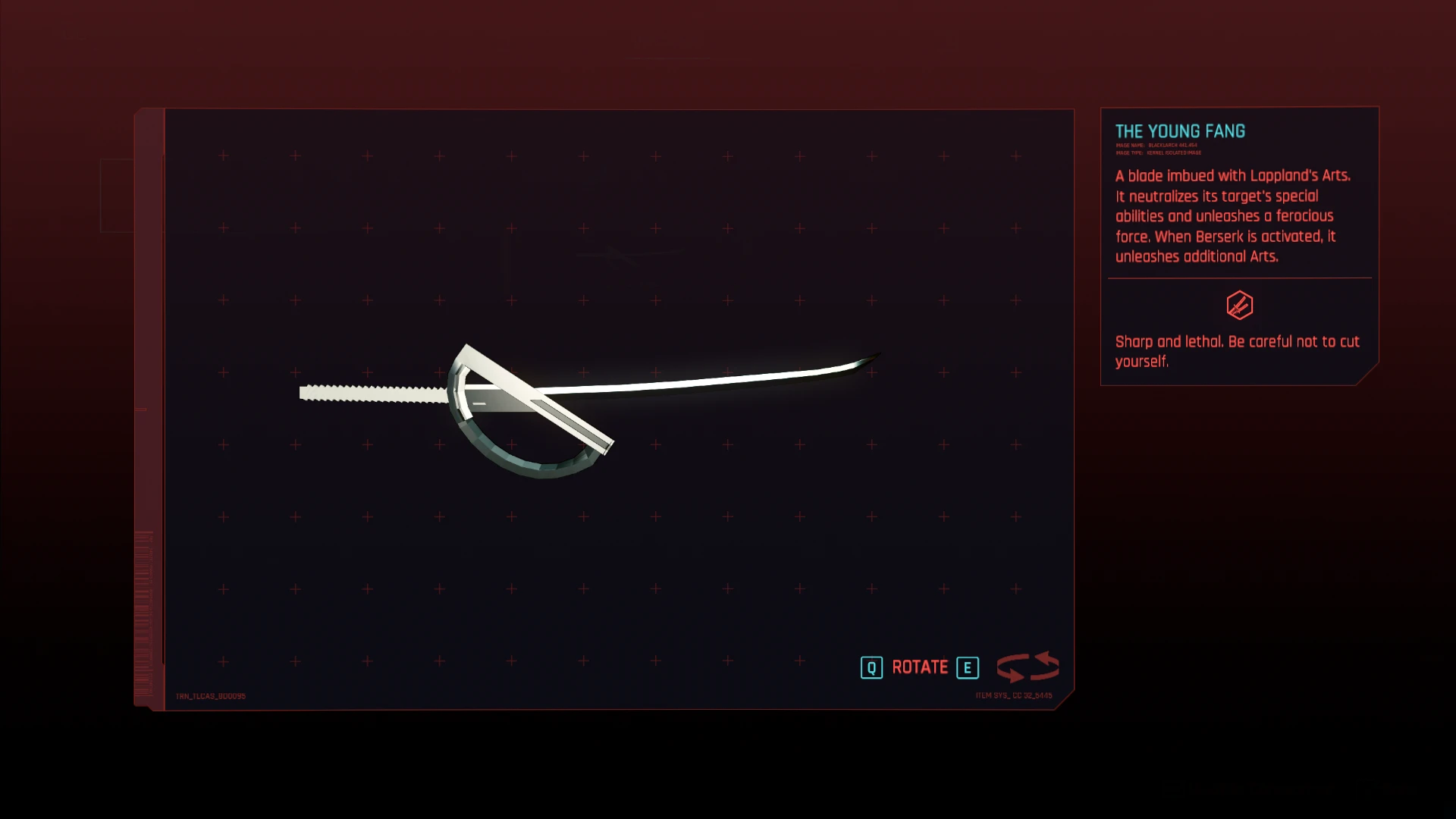 The Youg Fang - Lappland's Sword