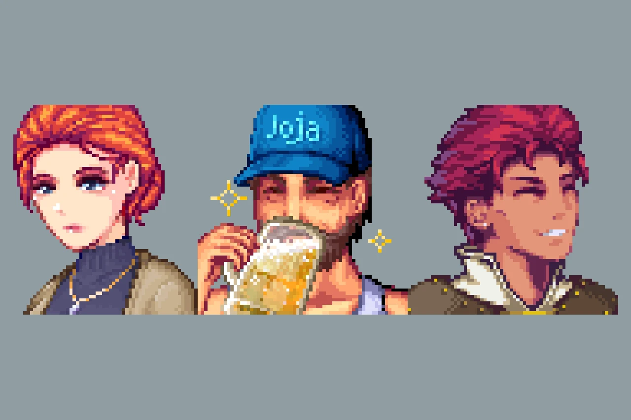 Stardew Valley Expanded Anime Portraits