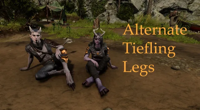 Alternate Tiefling Legs (CC and Equippable)