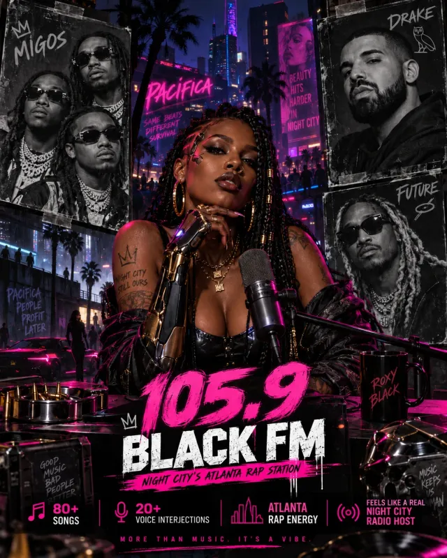 RAP HIP HOP 广播电台 105.9 BLACK FM 与主持人