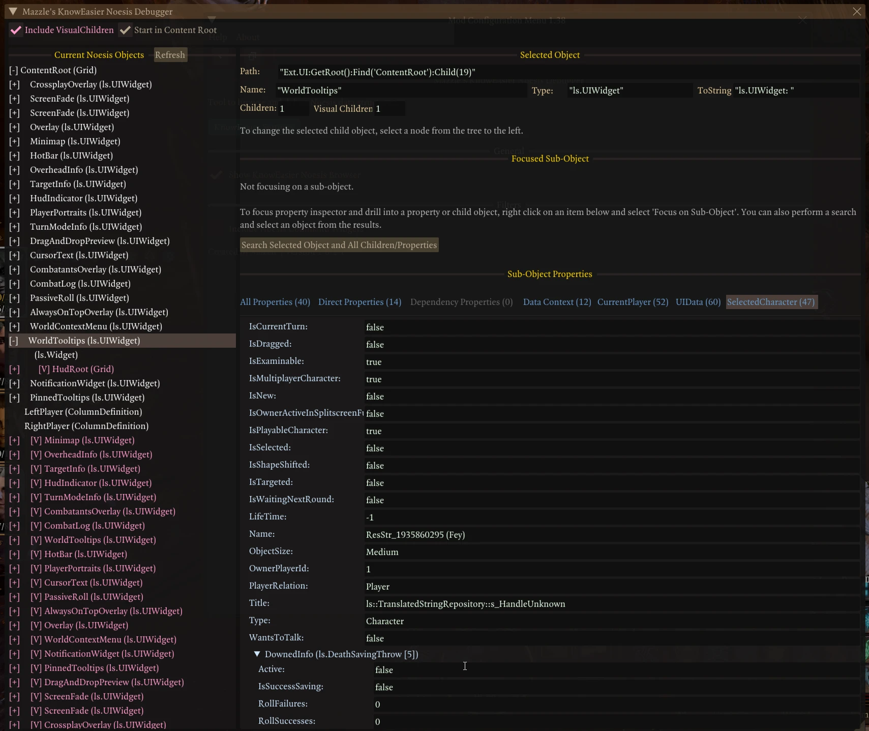 Mazzle's KnowEasier Noesis debugger (KEN)