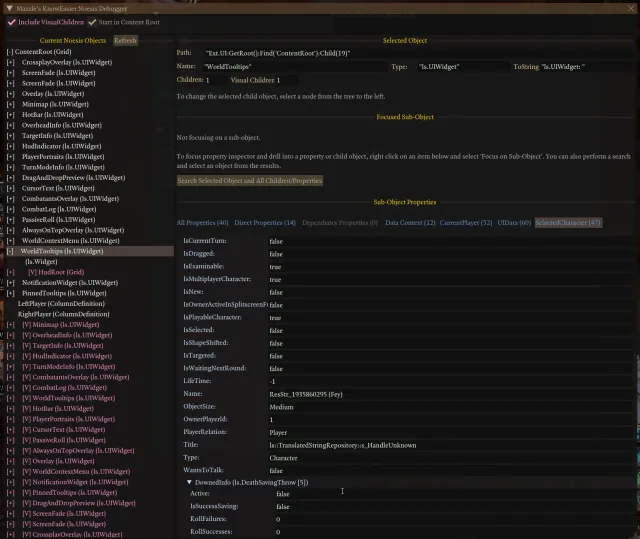 Mazzle's KnowEasier Noesis debugger (KEN)