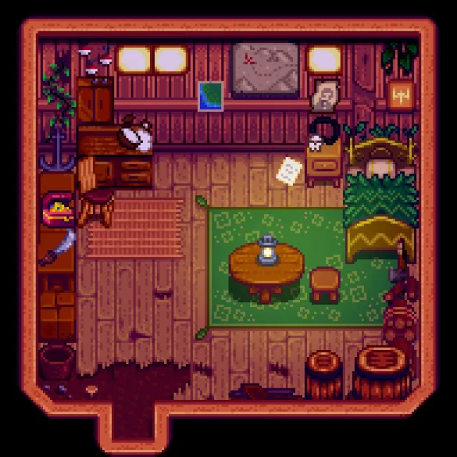 Birdie Hut Interior