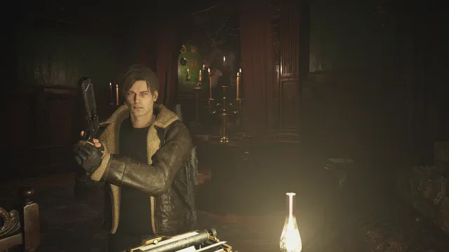 RE9 leon head with RE4R jacket
