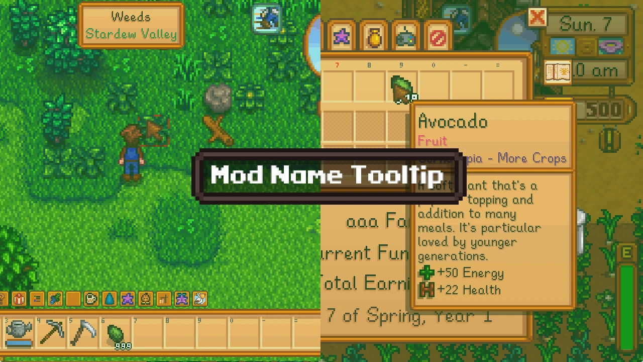 Mod Name Tooltip