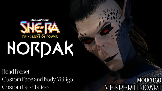 Hordak - 头部预设及自定义面部与身体白斑