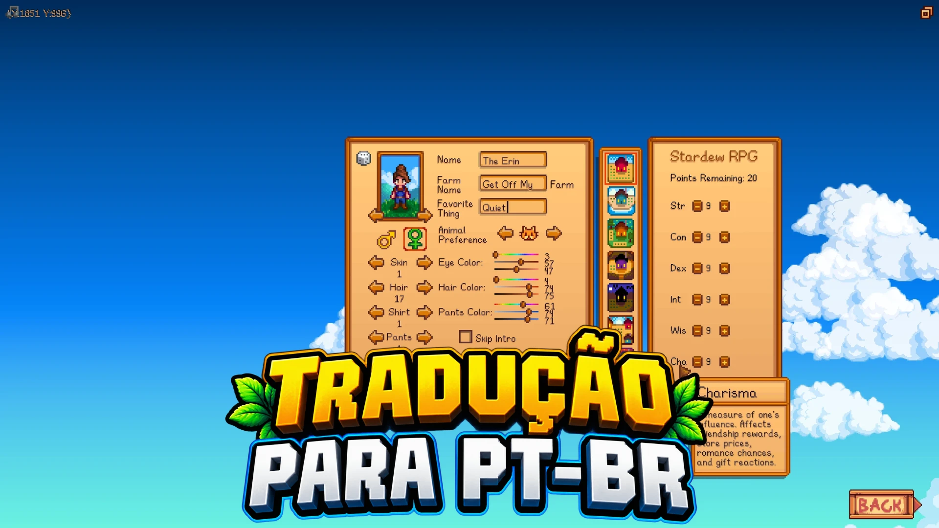 (PT-BR) - 星露谷RPG