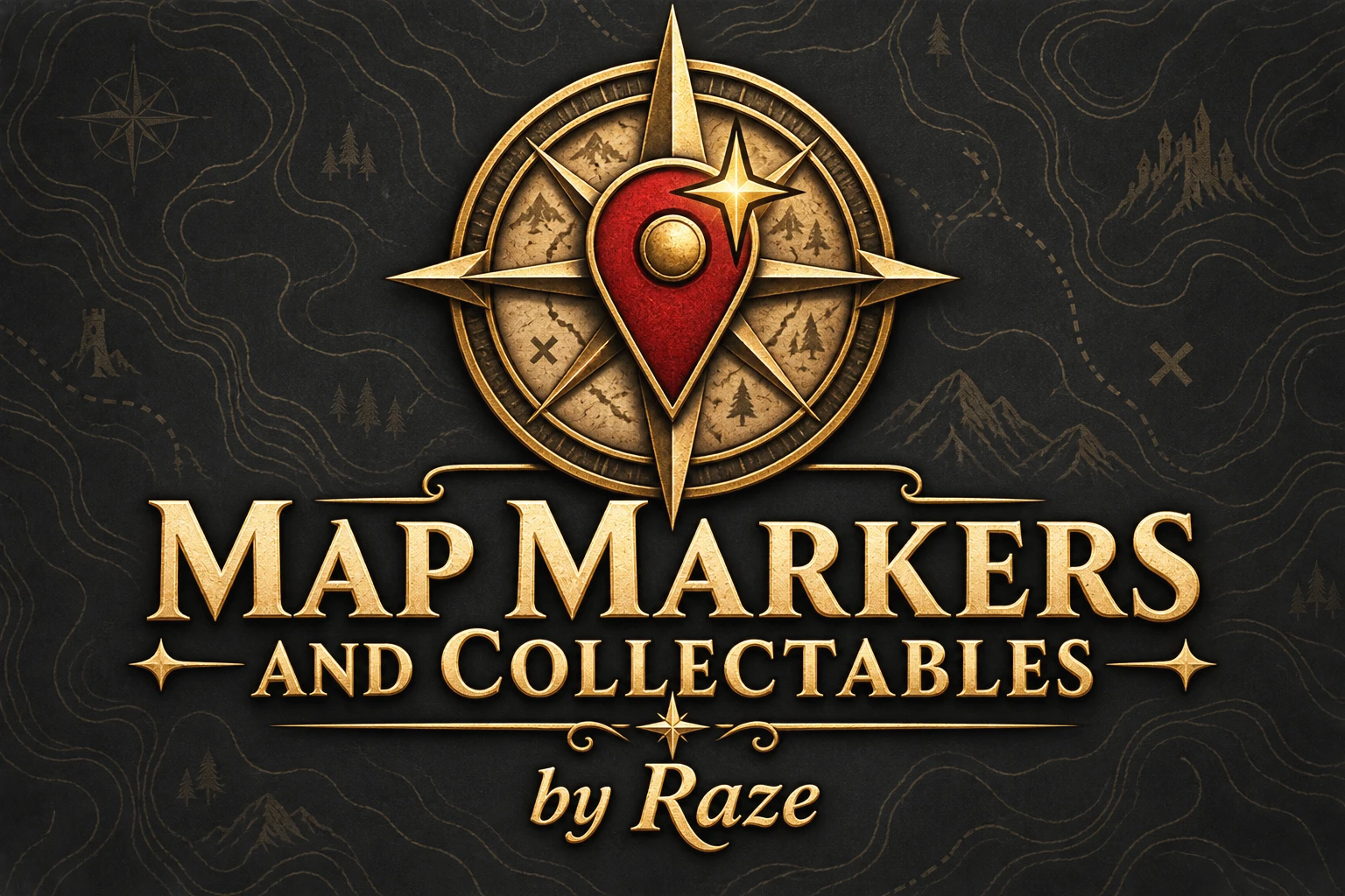 Raze制作的地图标记与收集品