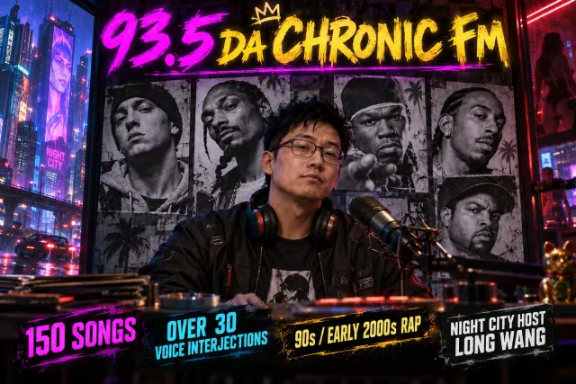 经典90年代00年代嘻哈说唱电台93.5 DA CHRONIC FM 主持人