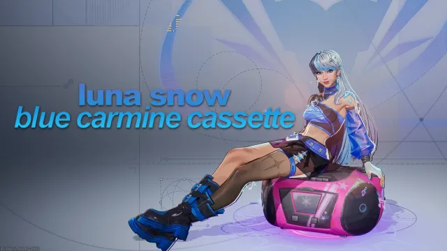Luna Snow - 蓝色胭脂红盒式磁带