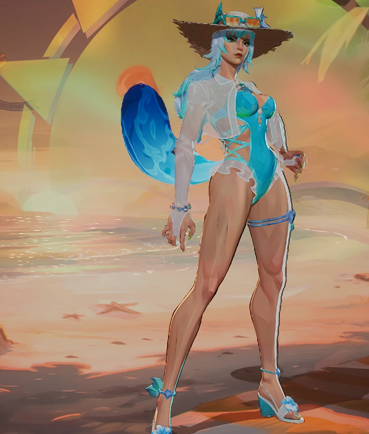 White Fox Summer Coastal Kumiho Tan (with recolours)