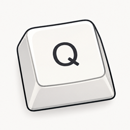 按住 Q